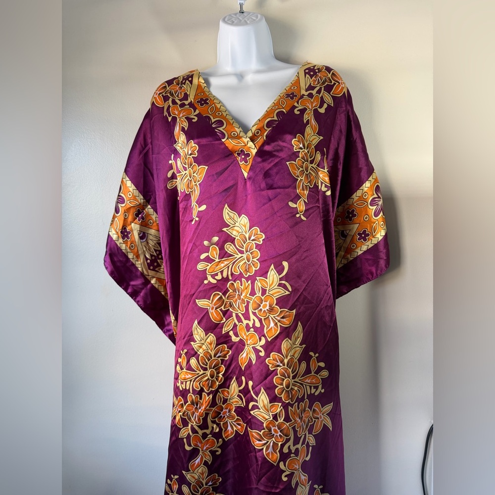 💎 Purple and Gold Kaftan